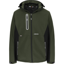 3-laags softshell jas kaki/zwart Herock Taris S / PCE