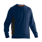 Sweatshirt col rond bleu...