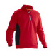 Sweatshirt demi zip rouge Practical Line 5401 L / pce