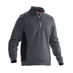 Sweatshirt demi zip gris Practical Line 5401 XL / pce