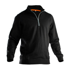 Sweatshirt demi zip Practical Line 5401 noir S / pce