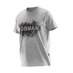T-shirt Jobman Print Spike gris S / pce
