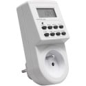Prise programmable digital 24h/7jours blanche / pce