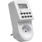 Prise programmable digital 24h/7jours blanche / pce