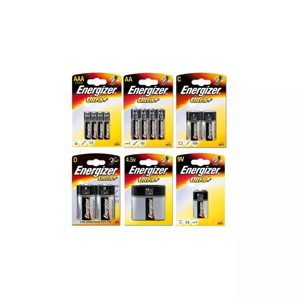 Ultra Alkaline D Batteries LR20 (Pack...