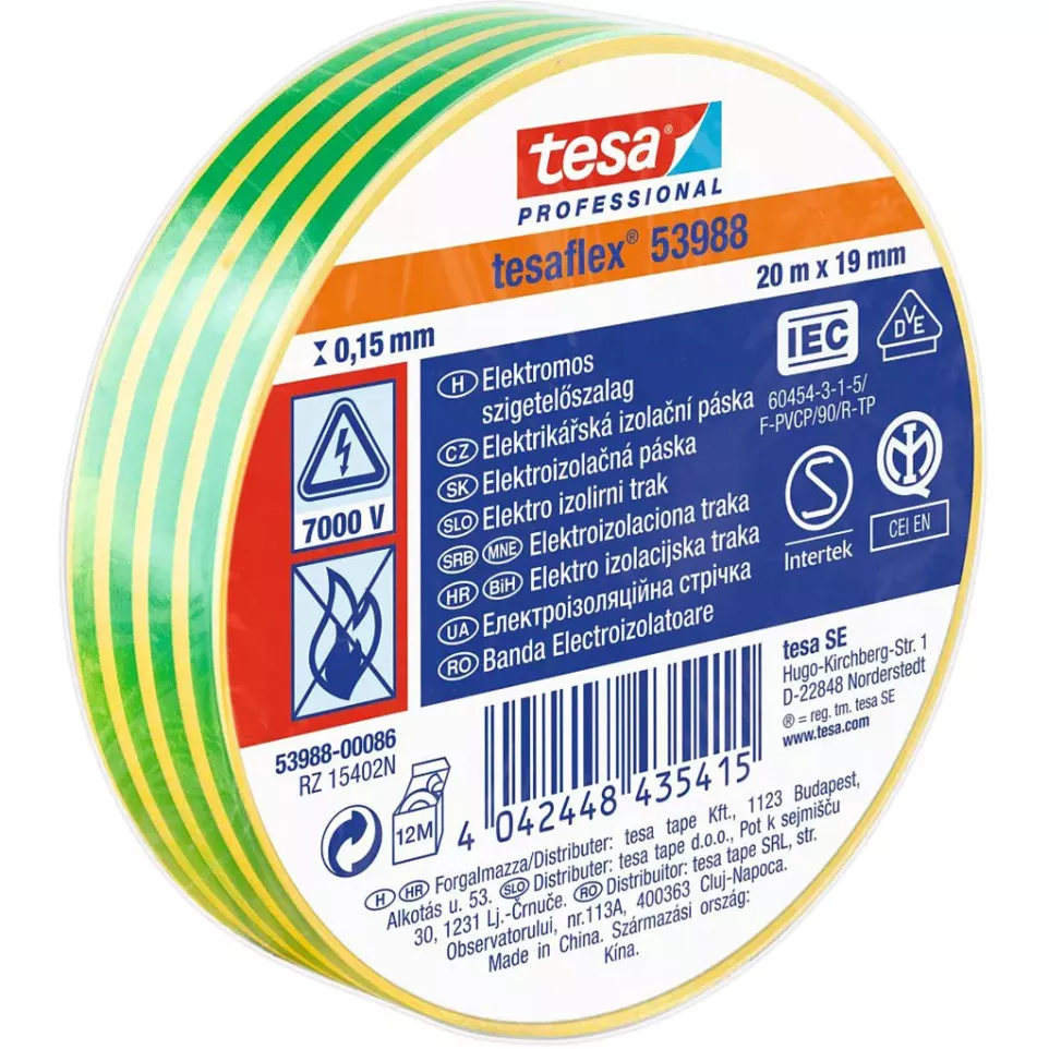 Tesa Green Yellow Insulating Tape...