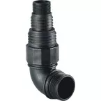 Raccord coudé 1 1/2\" M + adaptateur multi tuyau 32 à 50mm / pce