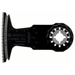 1 Lame de scie plongeante bois massif Bosch Starlock Curved-Tec Precision AII 65 BSPC / pce