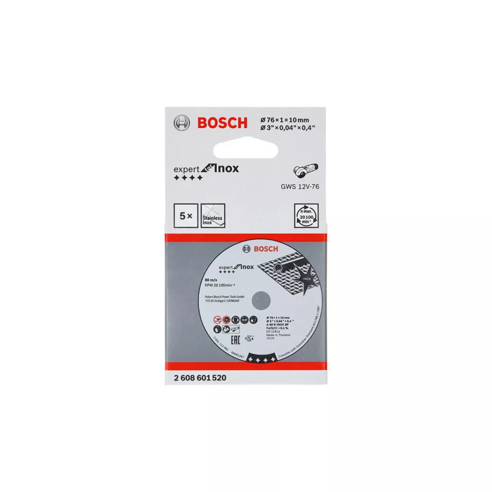 Disque à tronçonner Bosch Expert inox...