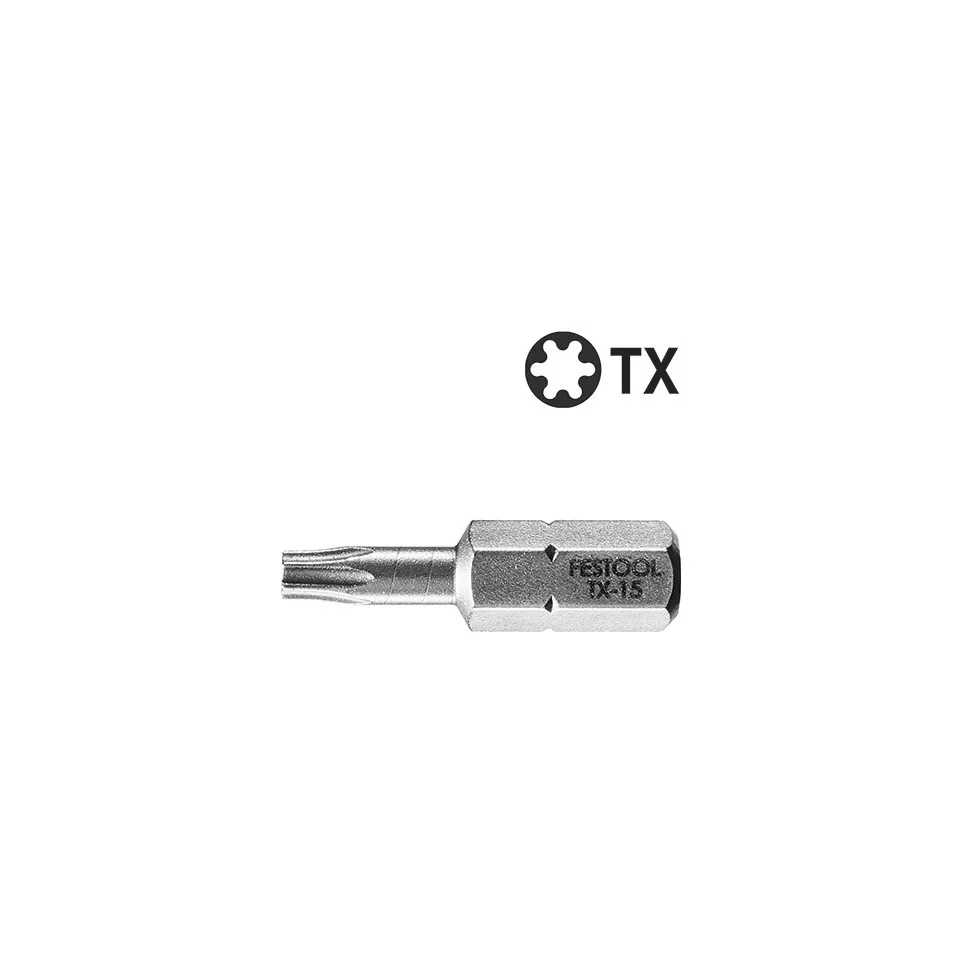 10 Festool bits 25mm - TX 25 / pce