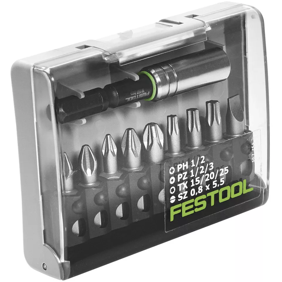 Set van 10 festool MIX + BH60 CE bits...