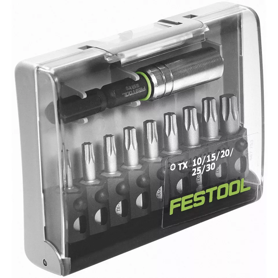 Set van 10 festool Torx bits + BH60...