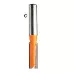 2-snij hardmetalen bovenfrees Ø12.7mm S12 voor freesmal / pce