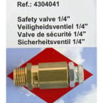 1/4" veiligheidsklep...