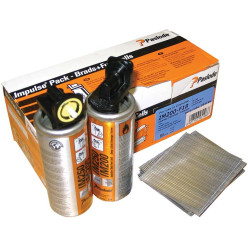 2000 stainless steel 50mm mini brads plus 2 gas cartridges for Paslode IM50 F18 gas nailer per piece