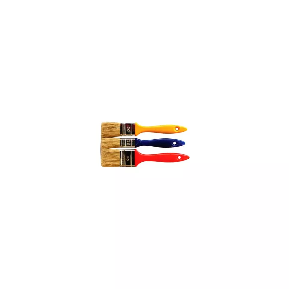 Set van 3 platte borstels / pce