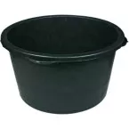 Black Plastic Mortar Tub 65 L / pc