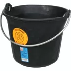 Black Rubber Flexogom Mason Bucket 11 L / pc