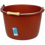 Mason’s bucket with metal eyelets and wooden handle / pc