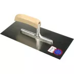 Stainless Steel Plastering Trowel with Curved Wooden Handle per piece