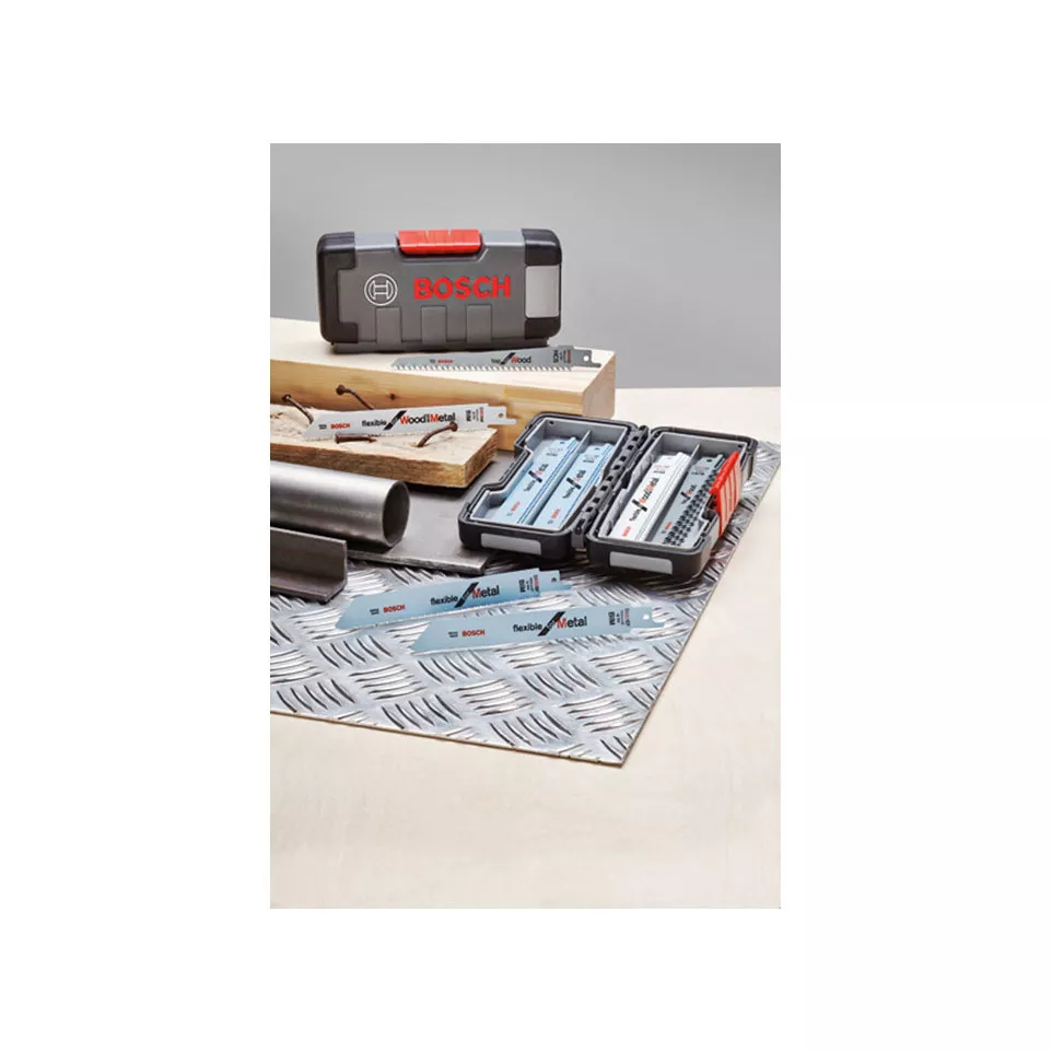 Bosch 20-piece reciprocating saw...