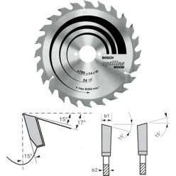Bosch OptiLine HM cirkelzaagblad Ø210mm / pce