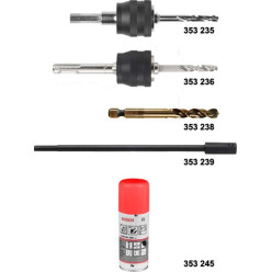 Verlengstuk 305mm met zeskantschacht voor Bosch bimetalen gatzaag / pce