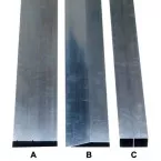 Beveled Aluminum Smoothing Rule 2000x100x18mm beveled per piece