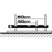 90cm droogbouwniveau voor 50mm profielen / pce