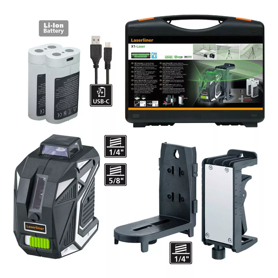 Groene LaserLiner 360° X1-Laser-Pro...
