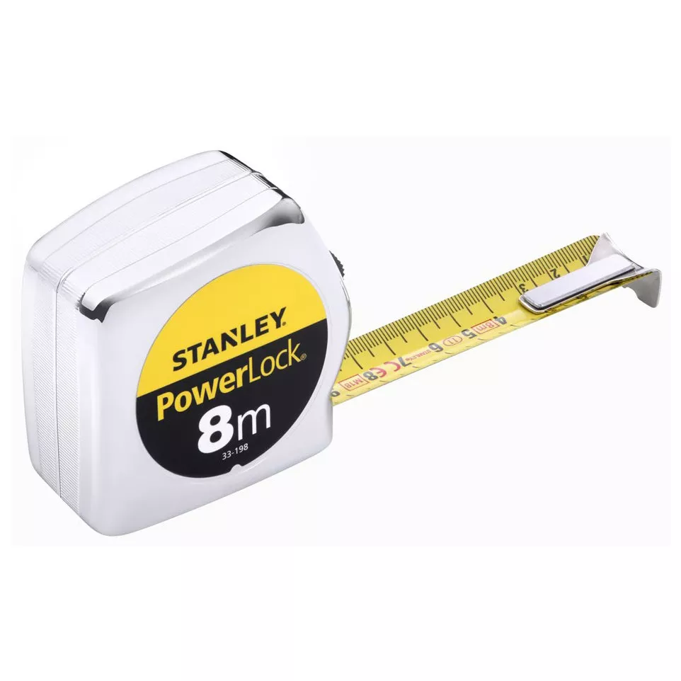 Mètre ruban Stanley PowerLock 8m / pce