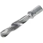 Taraud universel combiné queue 1/4\" M4 / pce