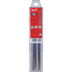 SDS-plus hardmetalen boren voor beton en steen Milwaukee RX4 Ø6mm / 10pce