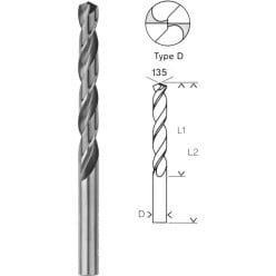Bosch Cobalt HSS Metal Drill Bit 8mm per piece