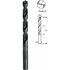 Lange metaalboor HSS Ø7mm / pce