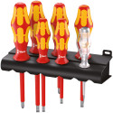Set of 7 Insulated Slotted and Phillips Screwdrivers Wera per piece