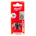 Milwaukee ShockWave zeskant 12 x 25mm / 2pce