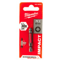 Embout de vissage pour visseuse à chocs Milwaukee Shockwave PZ2 50mm / pce