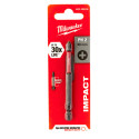 Embout de vissage pour visseuse à chocs Milwaukee Shockwave PH2 90mm / pce