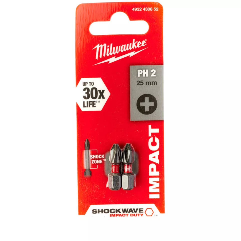 PH2 25mm Impact Screwdriver Bits Set...