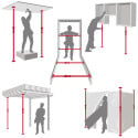 Presse extensible multi-usages double sécurité 155 à 290cm / pce