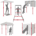 Presse extensible multi-usages double sécurité 95 à 170cm / pce