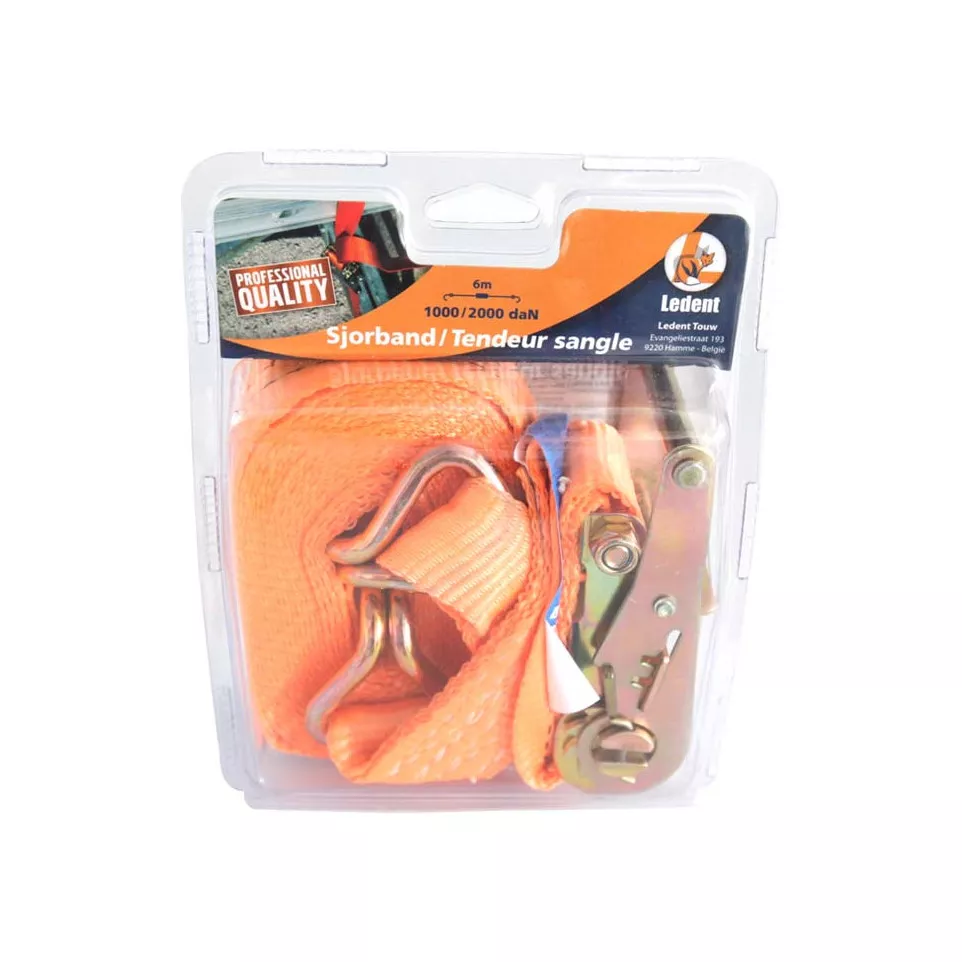 Ratchet Strap 35mm - 2000kg - 6m (2...