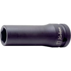 Ko-ken 1/2" Drive Long Impact Socket 6-Point 25mm per piece