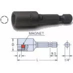 Magnetische dophouder ¼ Ø10 / pce