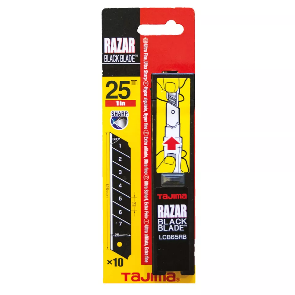 Ultra-Fine Black Snap-Off Blades 25mm...