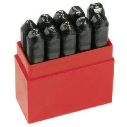 Set of 9 Number Punches 4mm Height per piece