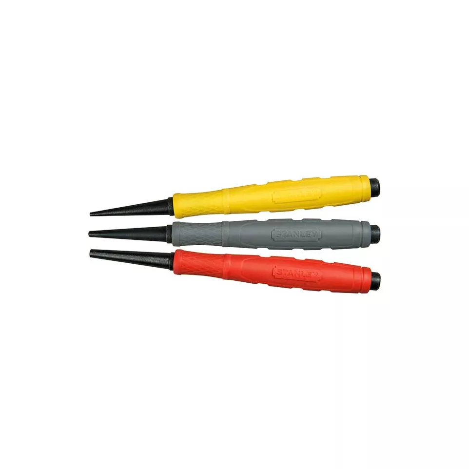 Set van 3 Stanley Dynagrip drevels / pce