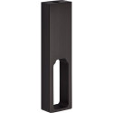 Support intermédiaire à suspendre pour barre rectangulaire titane noir / pce