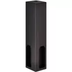 Black Titanium Rectangular Wardrobe Bar Corner Support Bracket Hanging Type per piece